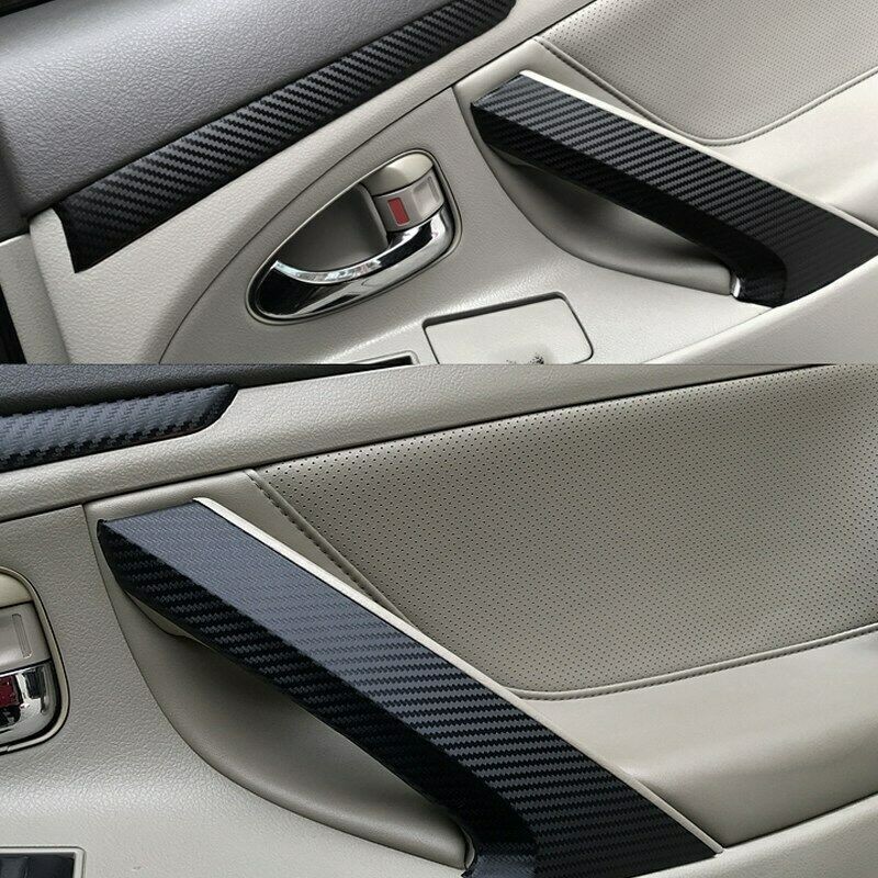 For Toyota Camry 06-11 Carbon fiber Black Car Interior Decor Kits Trim Sticker++