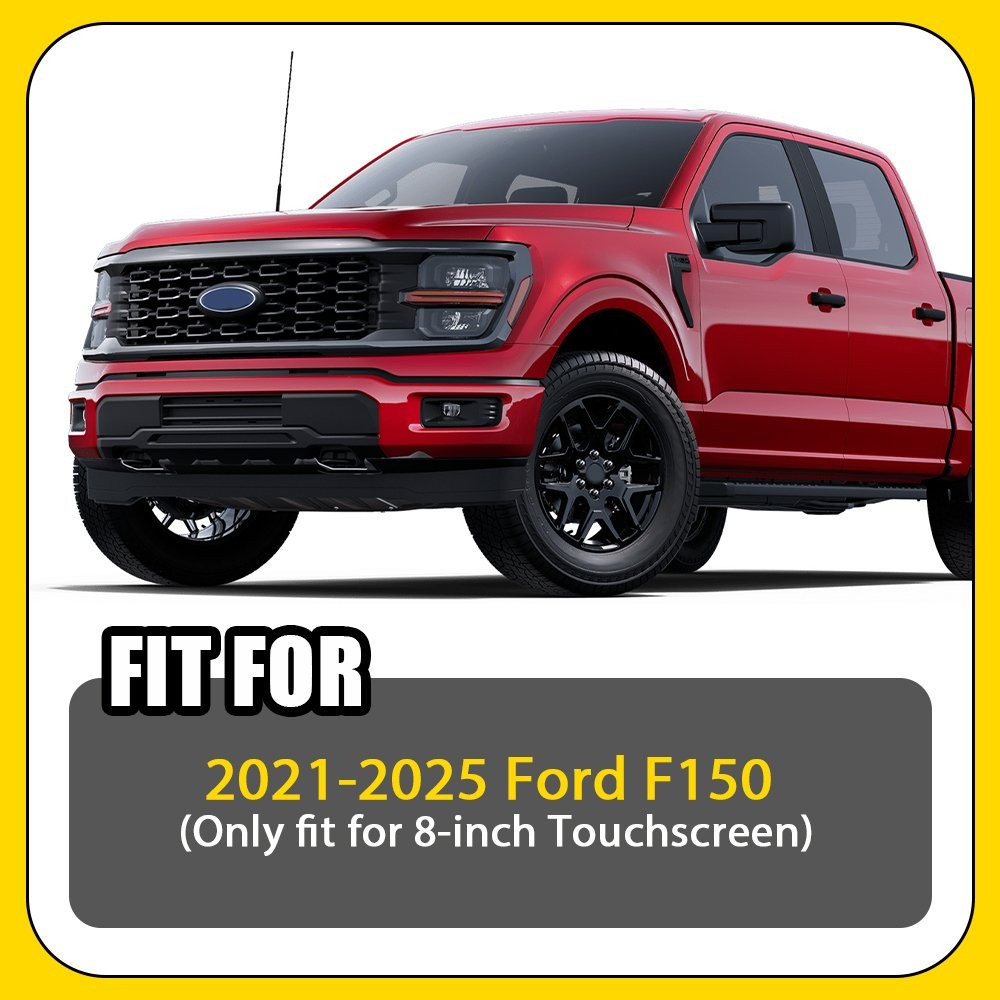 For Ford F150 2021-25 Dash Cover Mat Black Dashboard Carpet Style Protector 1-5X