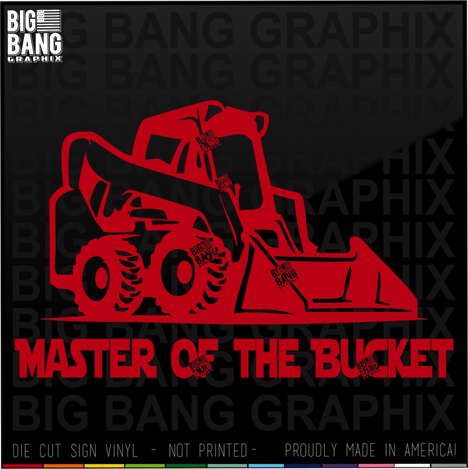 Jedi Badass Skid Steer Loader Driver Operator Funny Vinyl Decal Sticker Die Cut