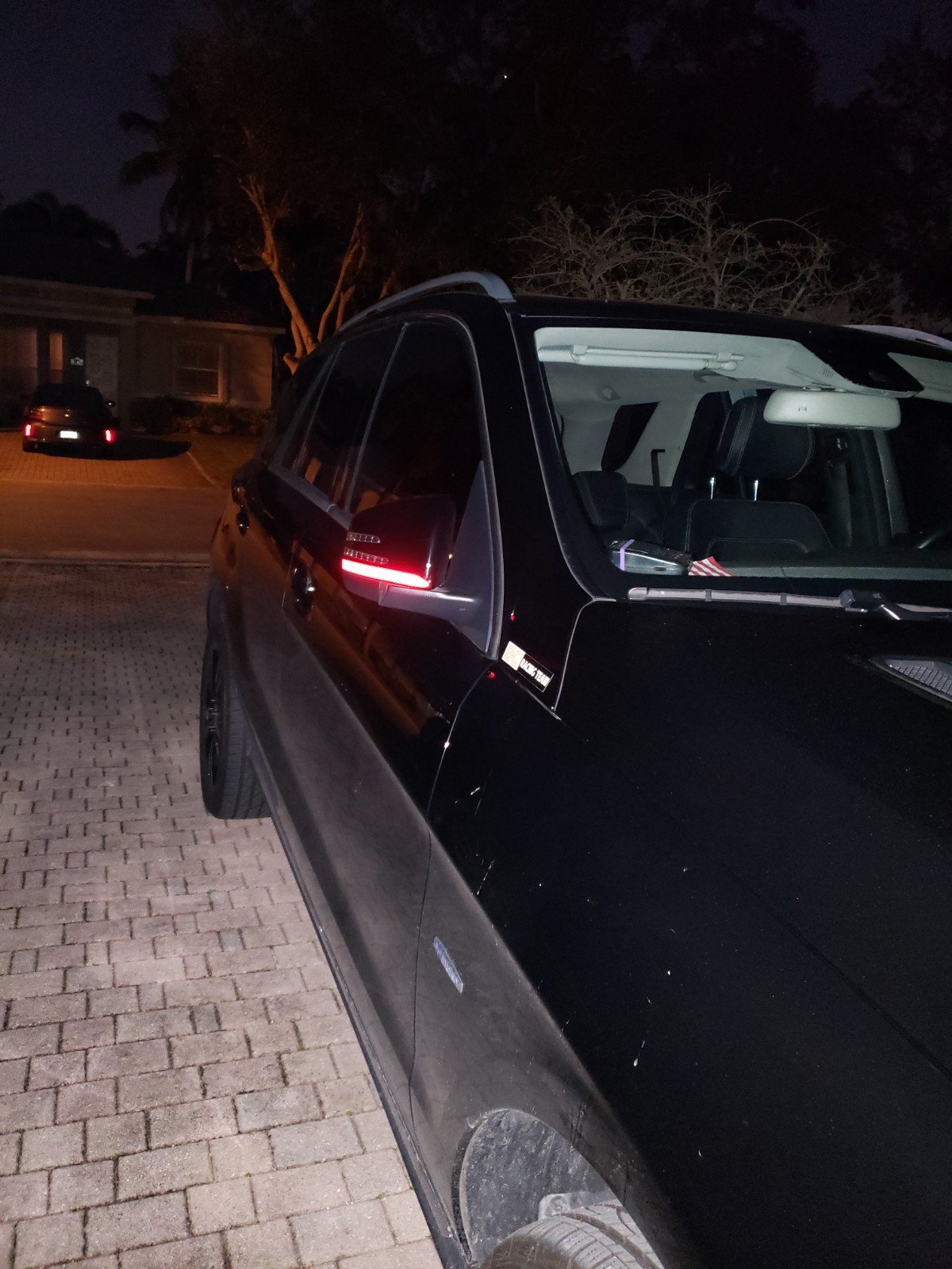 “AMG F1 STYLE” 2X REFLECTIVE EXTERIOR AUTOMOTIVE MIRROR VINYL STRIPS VON-ENG