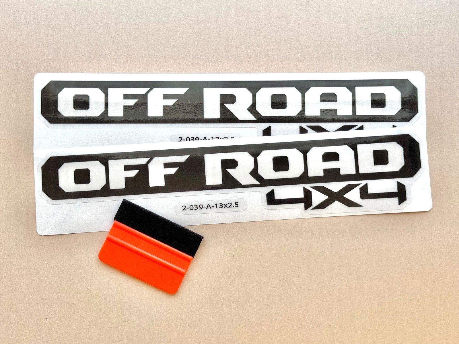 4×4 Off-Road Decal Stickers For Wrangler Gladiator Size 13 x 2.5 inch (Set of 2)