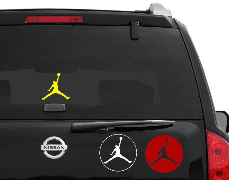 Michael Jordan Vinyl Decal Sticker Basketball MJ NBA Jumpman Car Window Wall Air