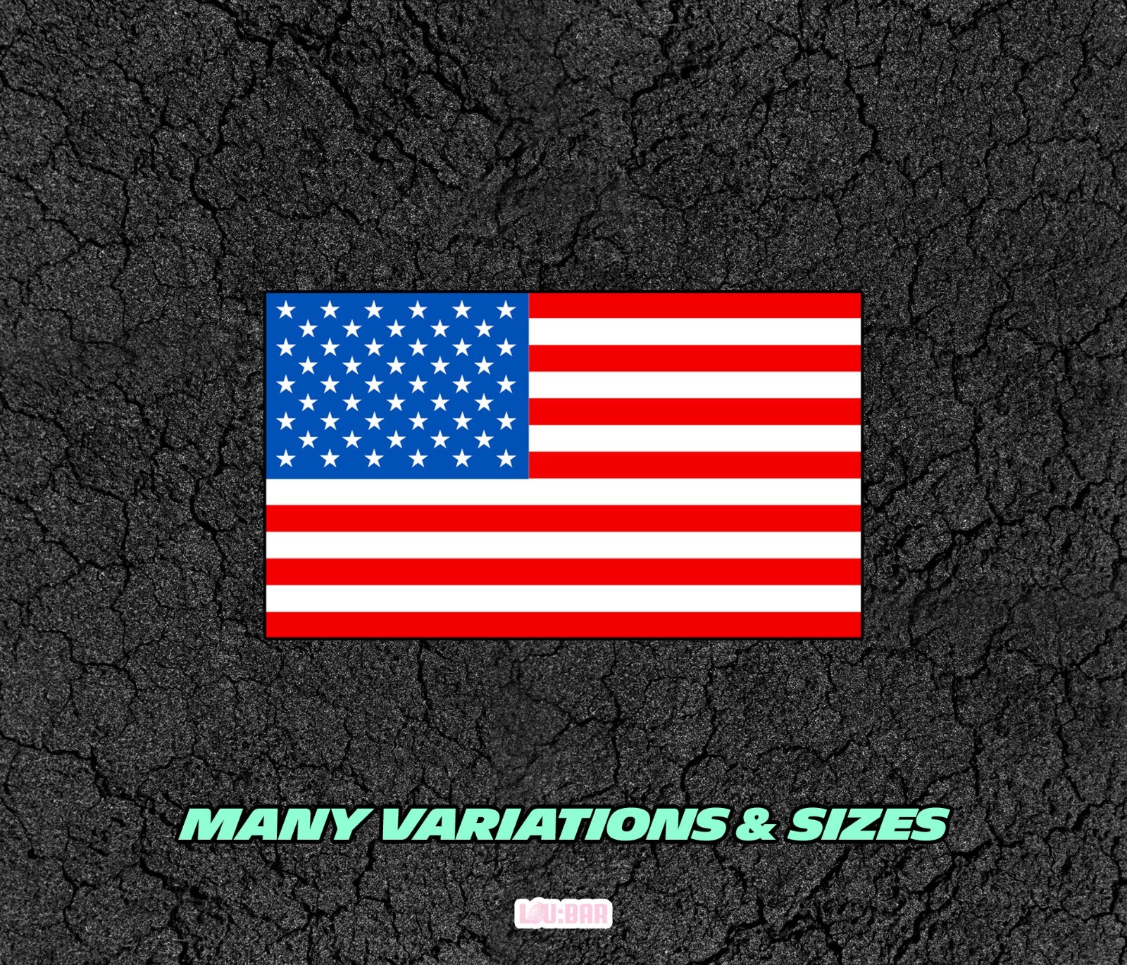 USA United States of America Flag Sticker – Car Sticker For Window, Bumper etc.