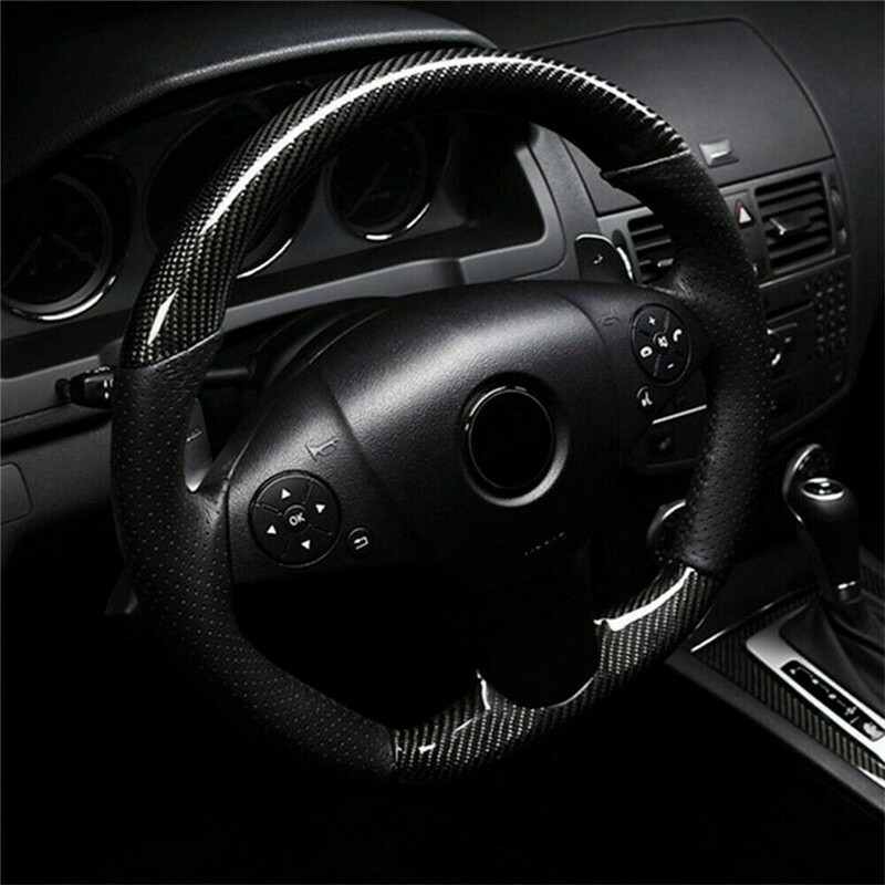 High Gloss Epoxy Black Carbon Fiber Vinyl Detailing Film DIY Roll 12×60″