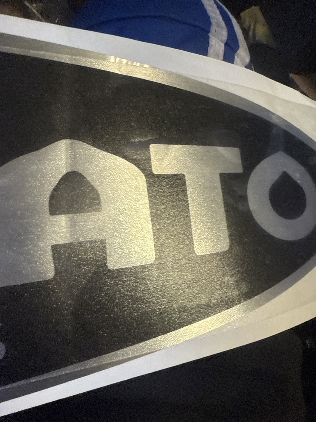 Forgiato Windshield Sticker HUGE OEM Forgiato Black With Brushed Silver Logo