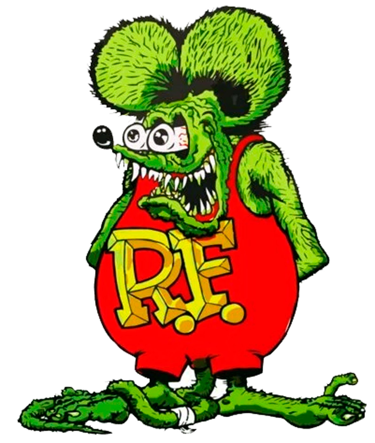 Rat Fink Hot Rod RAT FINK MOTORCYCLE STICKER VINTAGE RACING