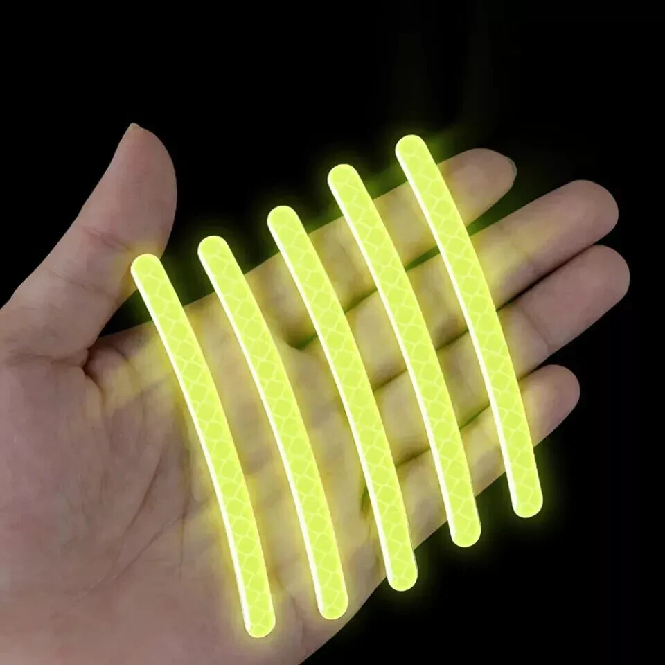 20X Reflective Sticker Strip Decal Wheel Hub Rim Stripe Tape Car Accessories