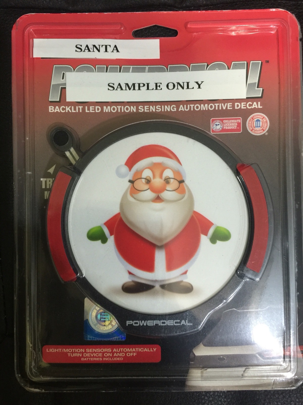 Santa Light Up Decal