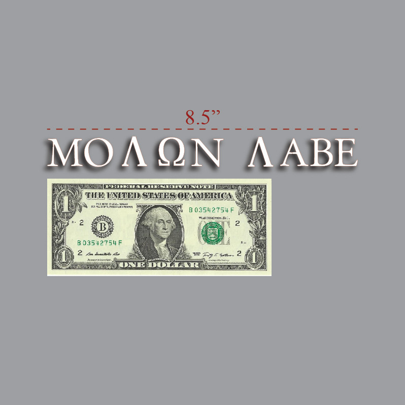 Molon Labe Come Take Them Car Decal Sticker 2nd Amendment USA Truck Window Yeti