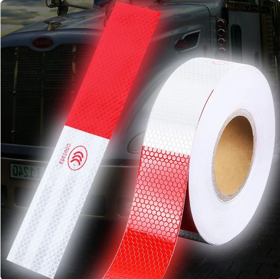 Car Bumper Reflective Stickers Warning Strip Tape Secure Reflector Red Stickers