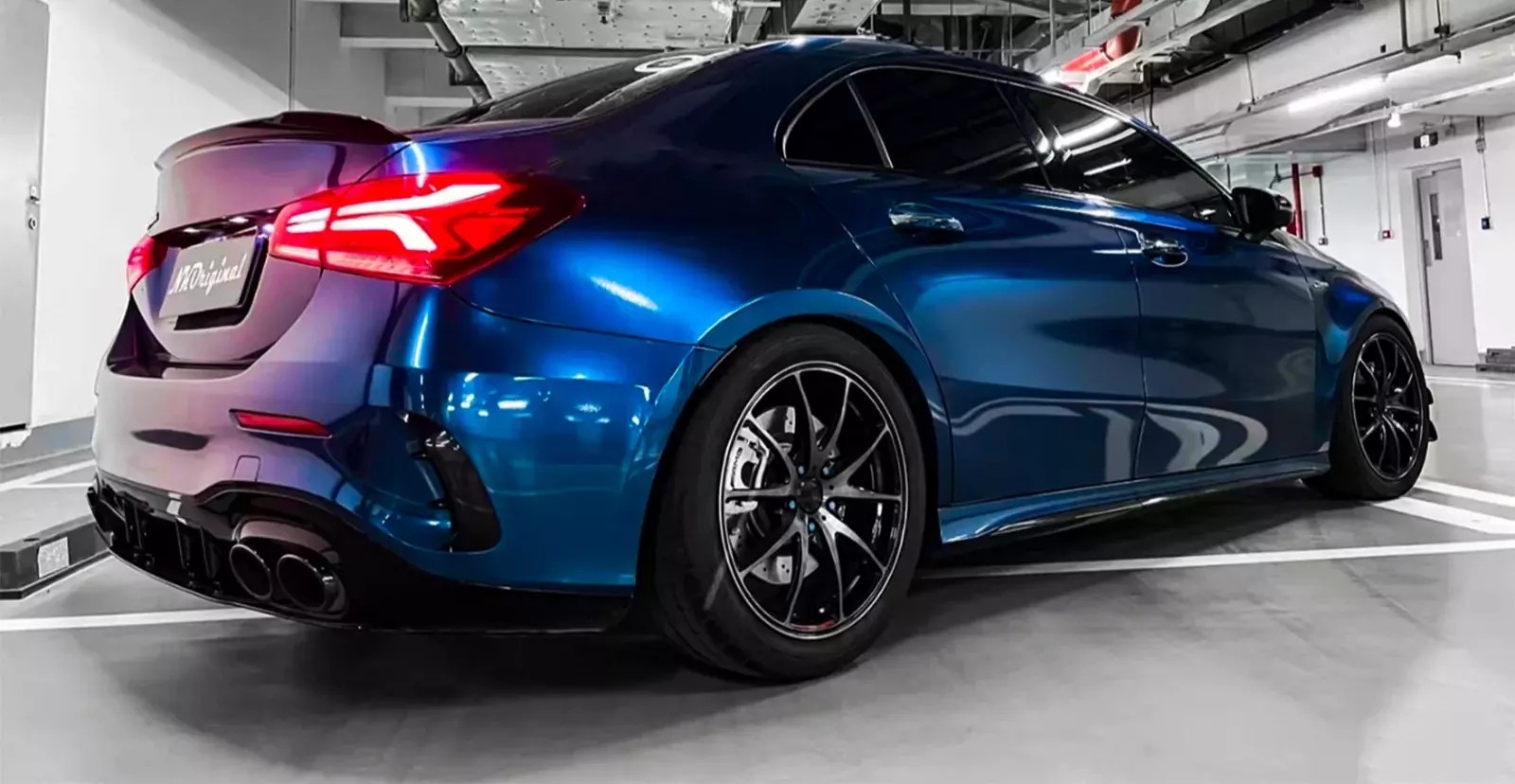 Tesla Cybertruck PreCut PPF Paint Protection Color Change Wrap Liquid Deep Blue
