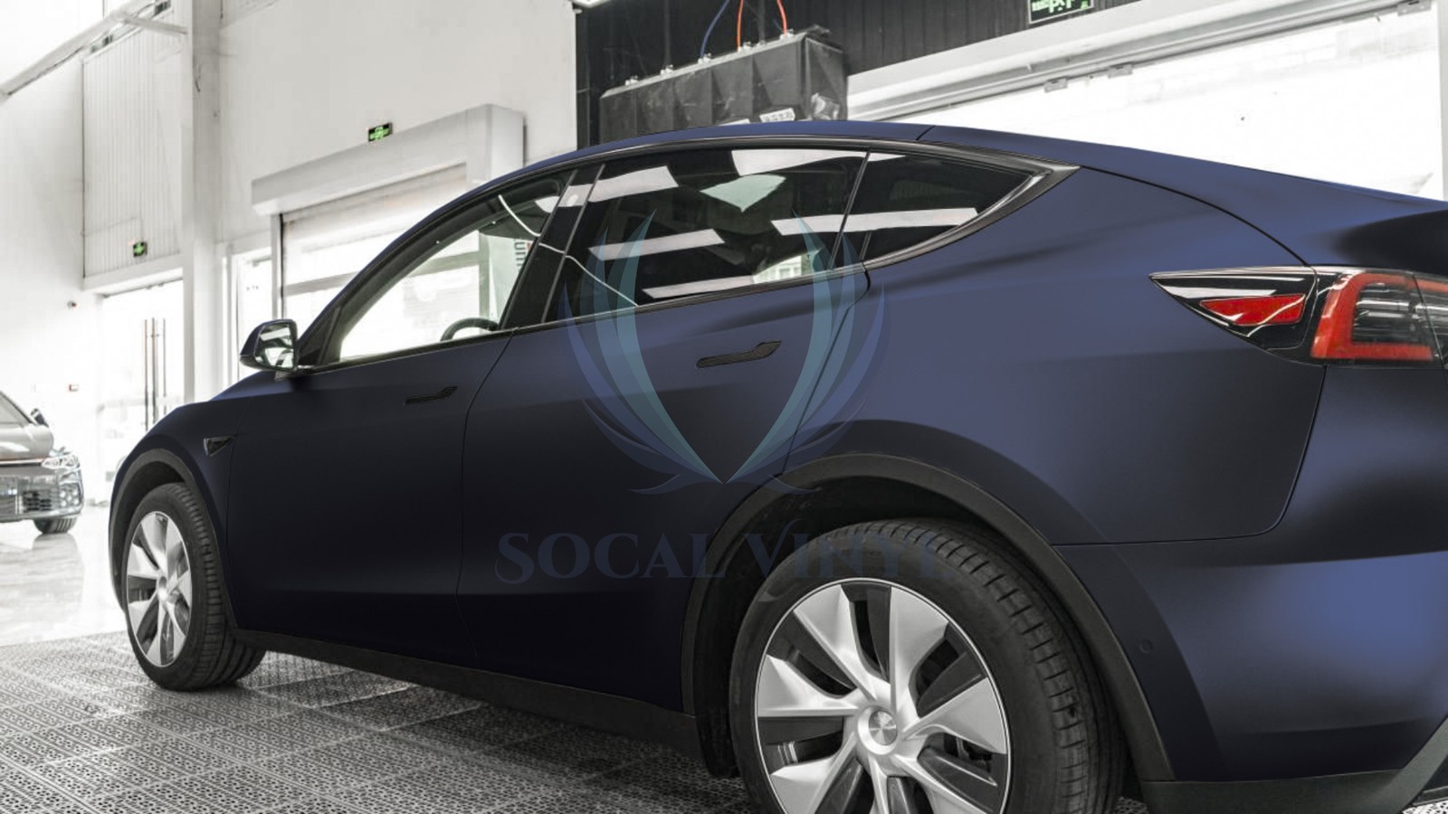 Matte Metallic Blackish Blue TPU PPF Paint Protection Film Dry Wet Vinyl Wrap