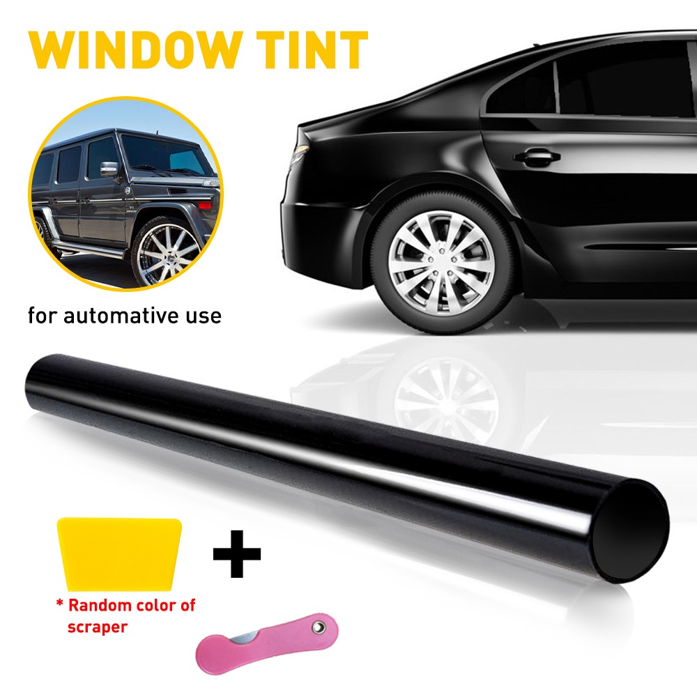 300CM Uncut Roll Window Tint Film 1% 20″ x 10ft VLT Feet Car Home Office Glass