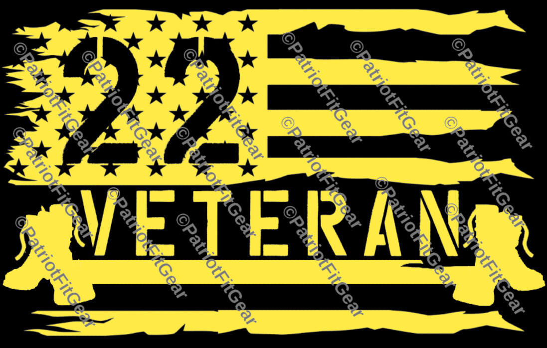 Veteran 22,PTSD The War Within,Support Our Troops,Military,Custom Vinyl Decal