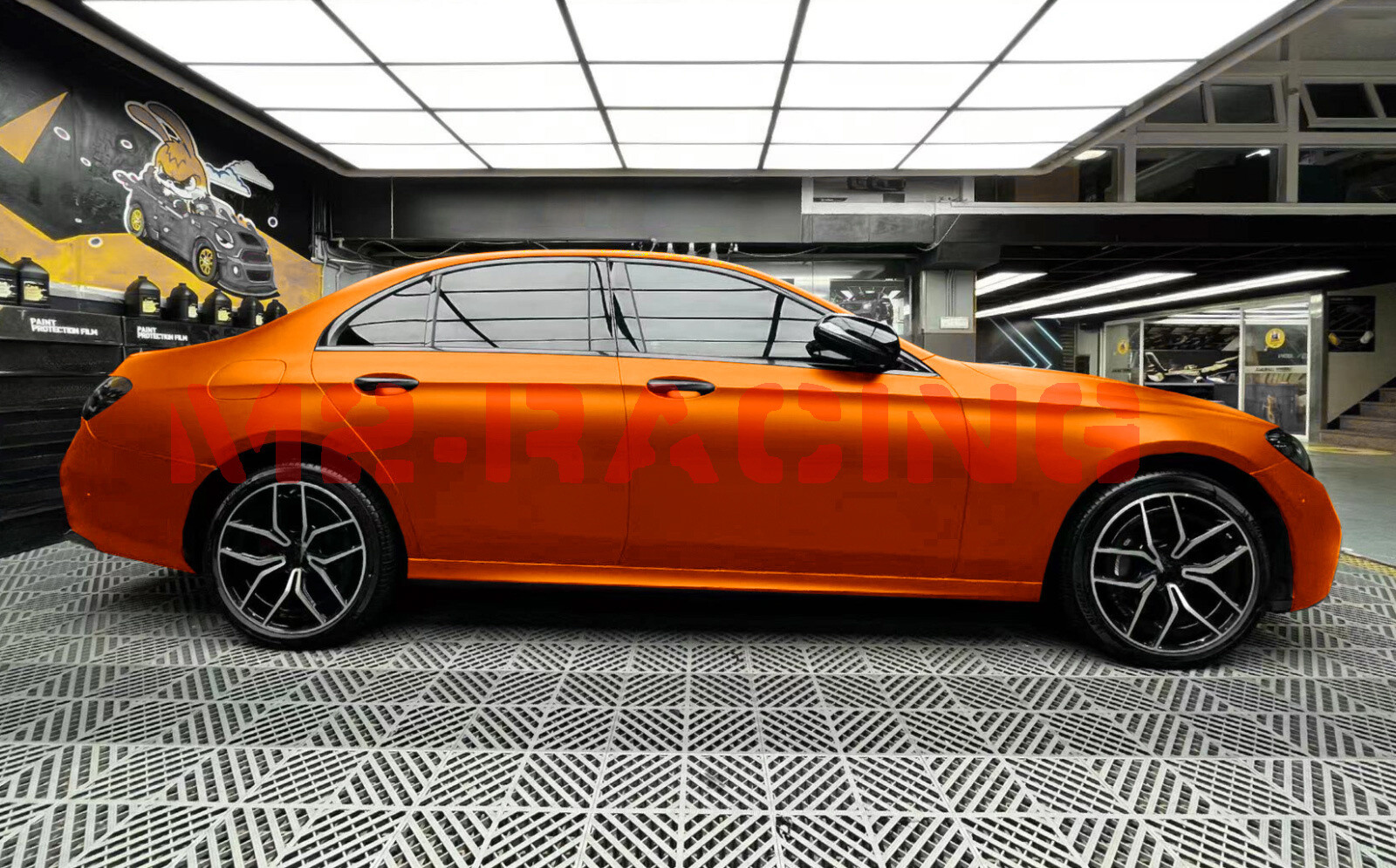 Satin Chrome Orange Matte Metallic Car Vinyl Wrap Sticker Air Release Sheet Film