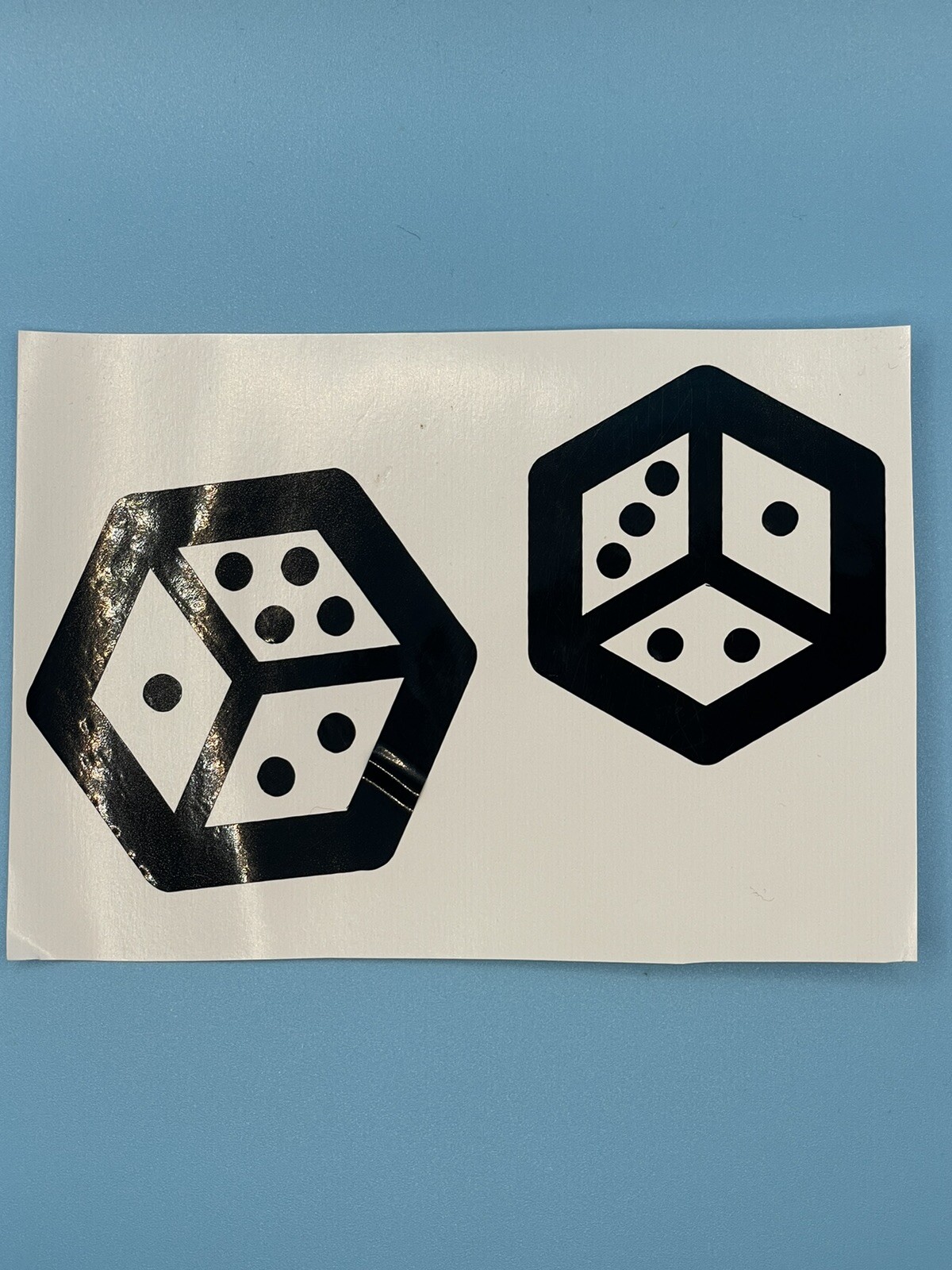 Dice vinyl Sticker Cut