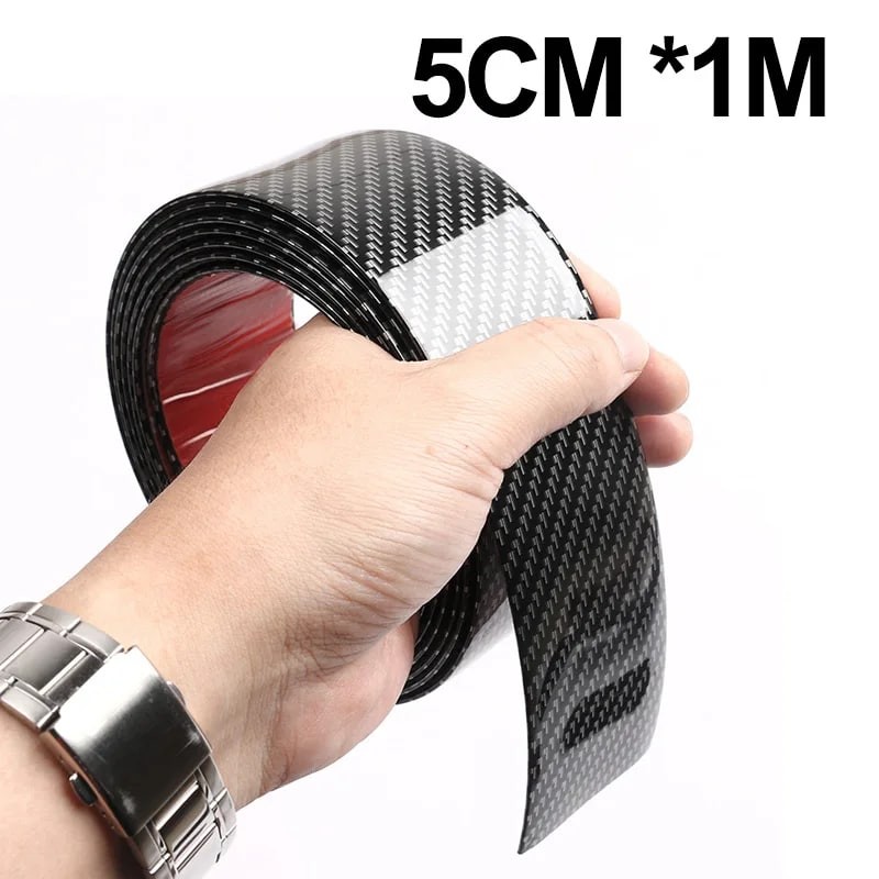 Car Door Bumper Sill Protective Film Carbon Fiber Scratch Guard Strip
