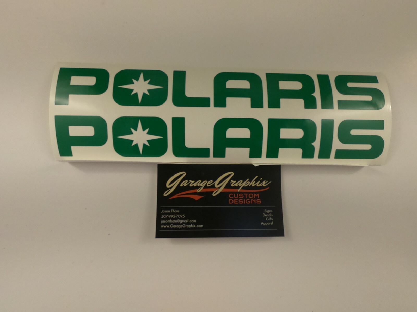 POLARIS 11″ WIDE X 1.5″ TALL 2 PACK VINYL DECALS PICK YOUR COLOR – TRACKED