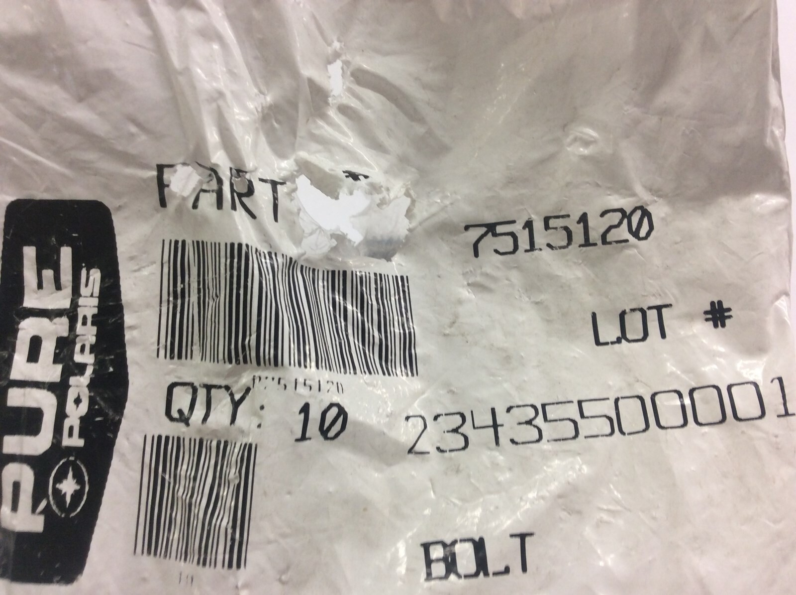 Polaris Bolt 7515120 New OEM Stainless Steel Hex Head 1996 SLT 700 PWC