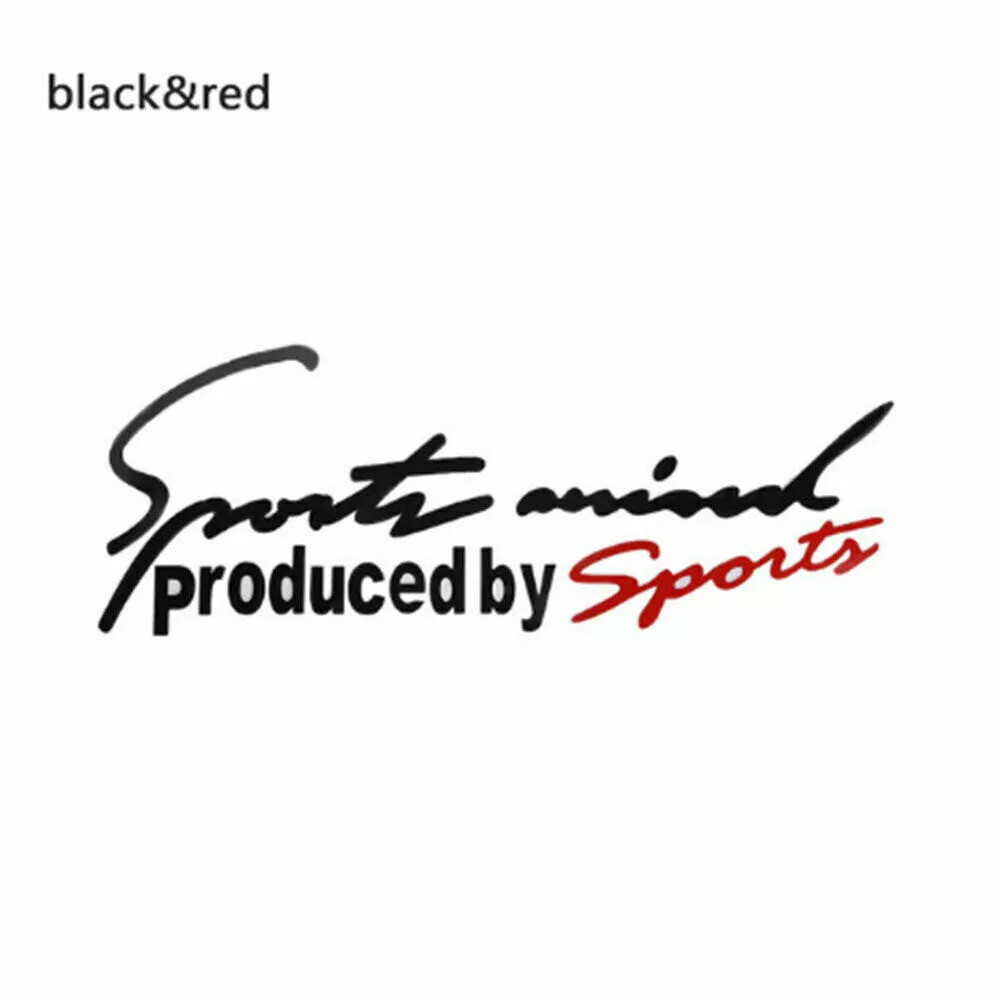 19X7CM Black red Auto Sport Mind Decal Stickers Reflective Vinyl Graphic Sticker