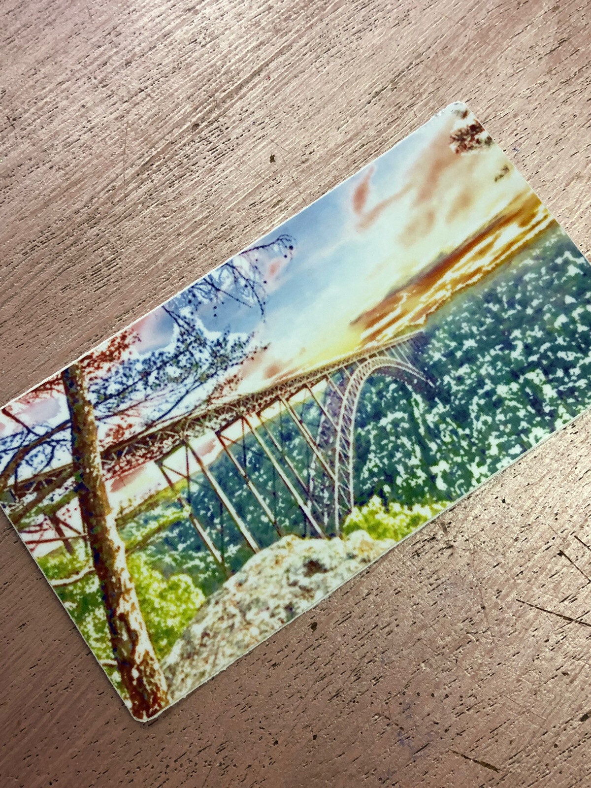 New River Gorge Bridge National Park West Virginia Sticker 3”x 5.5”