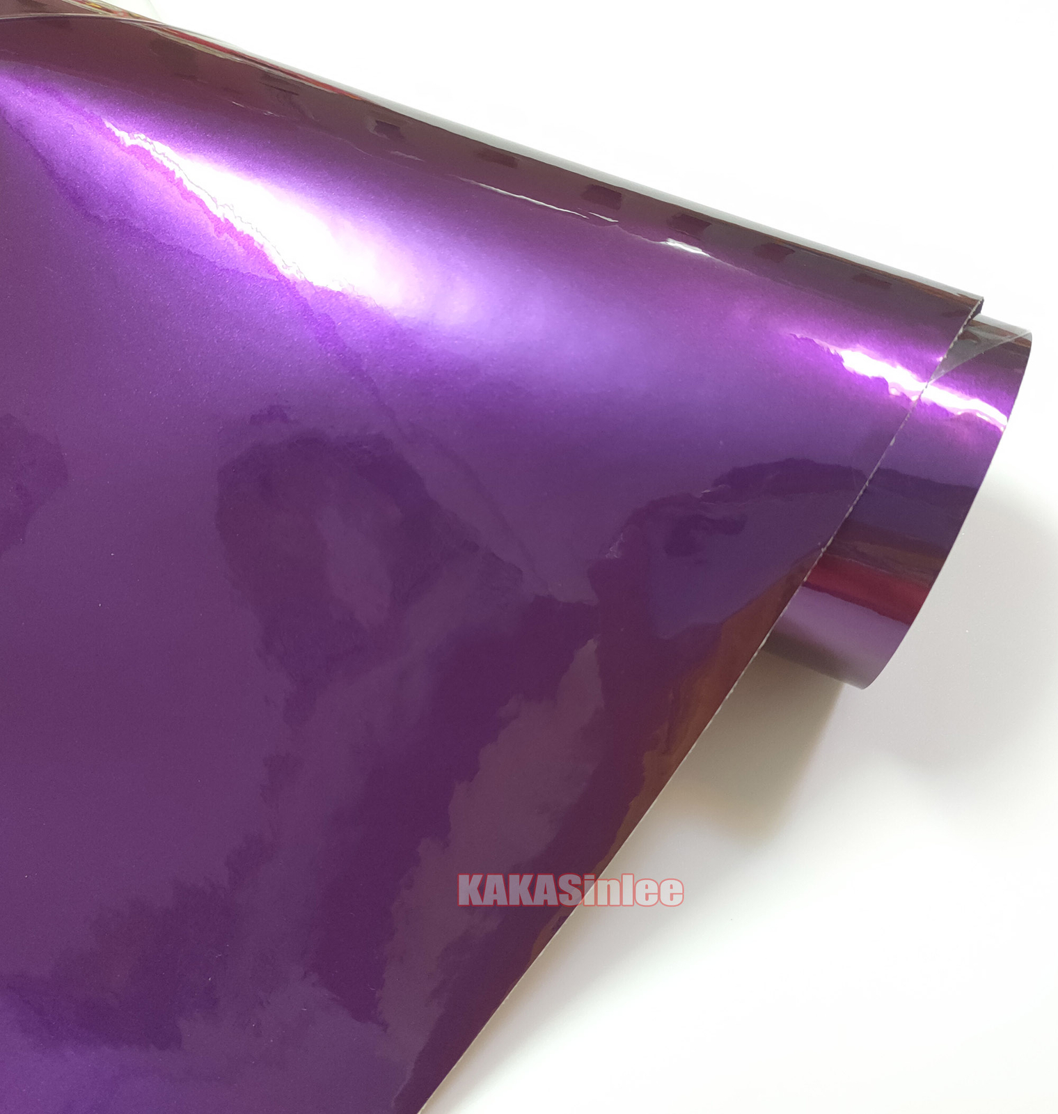 50FT Full Car Wrap Pearl Gloss Sparkle Satin Chrome Vinyl Sticker PVC Purple US