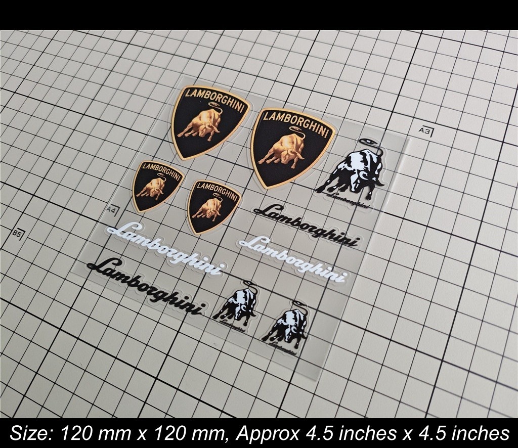 lamborghini interior small Stickers Set