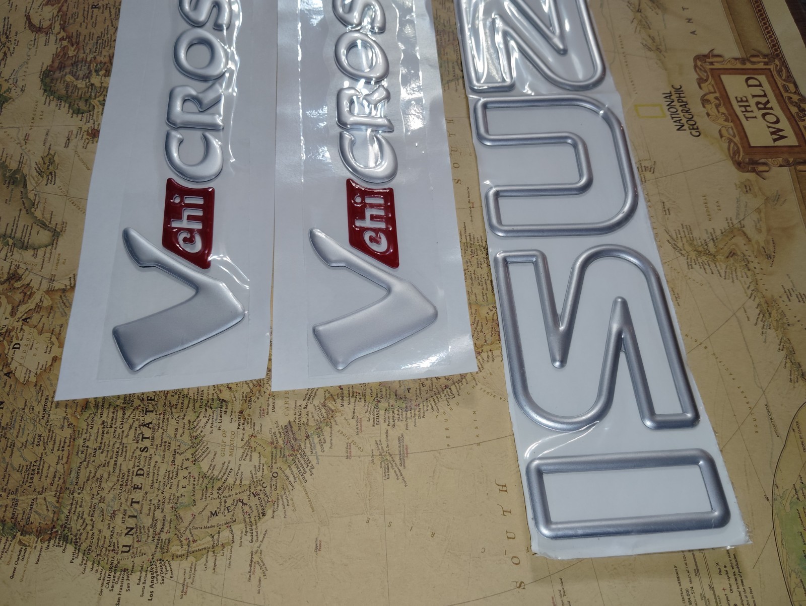 ♦ISUZU VehiCROSS♦ 3D Decal/Emblem♦1997-2001♦ Side (left ＆ right)+Rear Set price♦