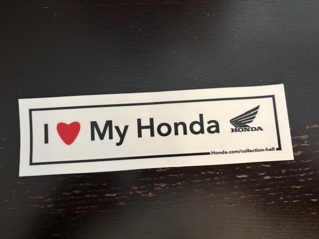 I Love My Honda Motorcycle Vinyl JDM Racing Street 7×2