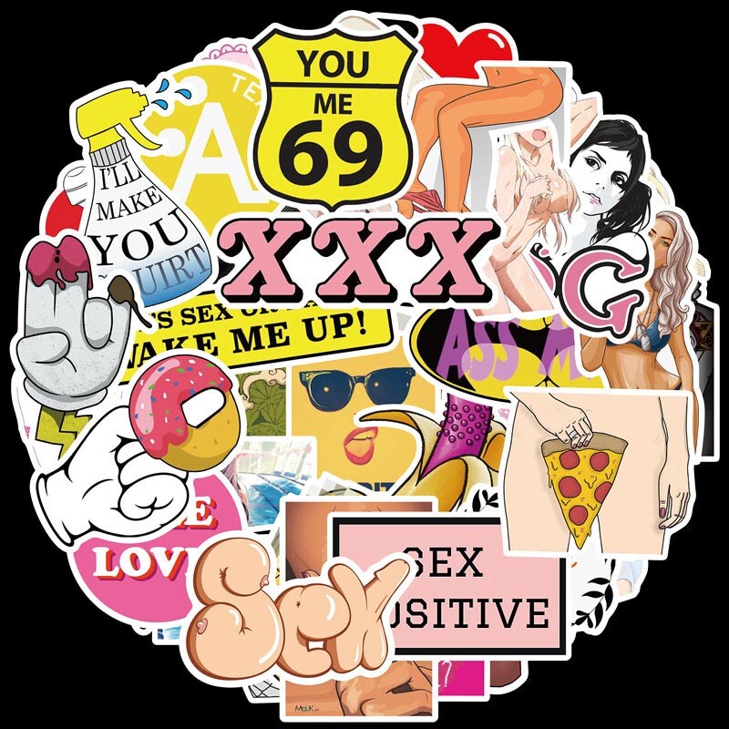 96 Pack Adult Sticker Bomb JDM Car Motorcycle Racing Helmet Vinyl ATV UTV Decals