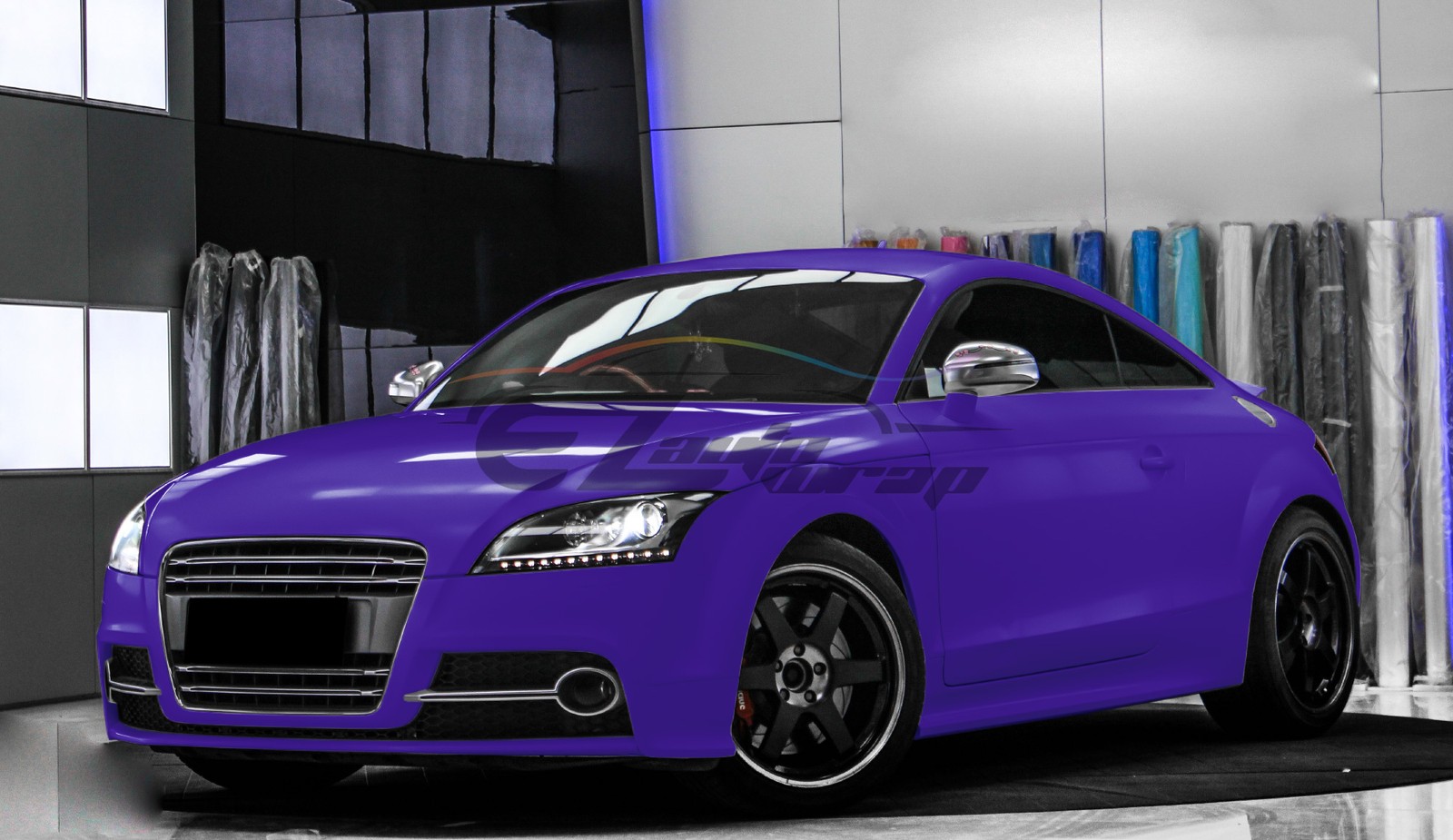 Premium Satin Purple Matte Flat Vinyl Wrap Sticker Film DIY Decal Bubble Free