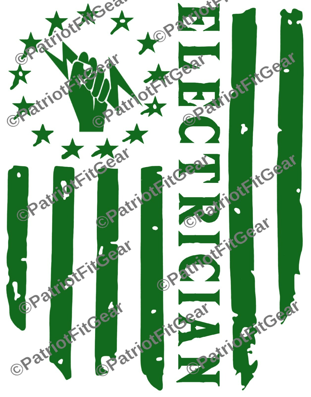 Electrician,Lineman,Line Work,Lineman,Got Power Thank A Lineman,Flag,vinyl decal