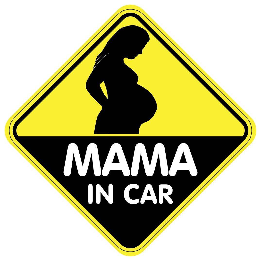 MAMA IN CAR PREGNANT ON BOARD STICKER DECAL BABY CHILD CAR Buy2Get 3rd FREE