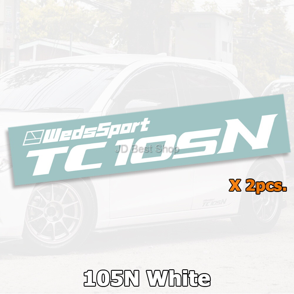 Sticker Diecut Wheels Car Racing WedsSport TC105 N X Vinyl JDM Style Jap Set 2pc