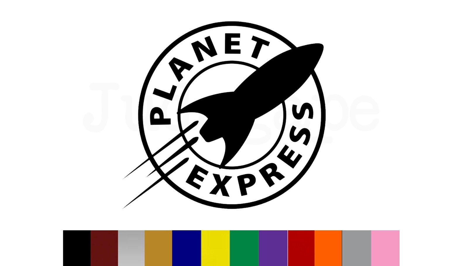 Planet Express Decal | Futurama | Vinyl | Car | Window | Laptop | Sticker