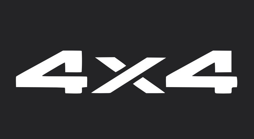 4X4 OFF ROAD Vinyl Decals. 4 by 4 Truck 4 x 4 4WD – Die Cut Sticker