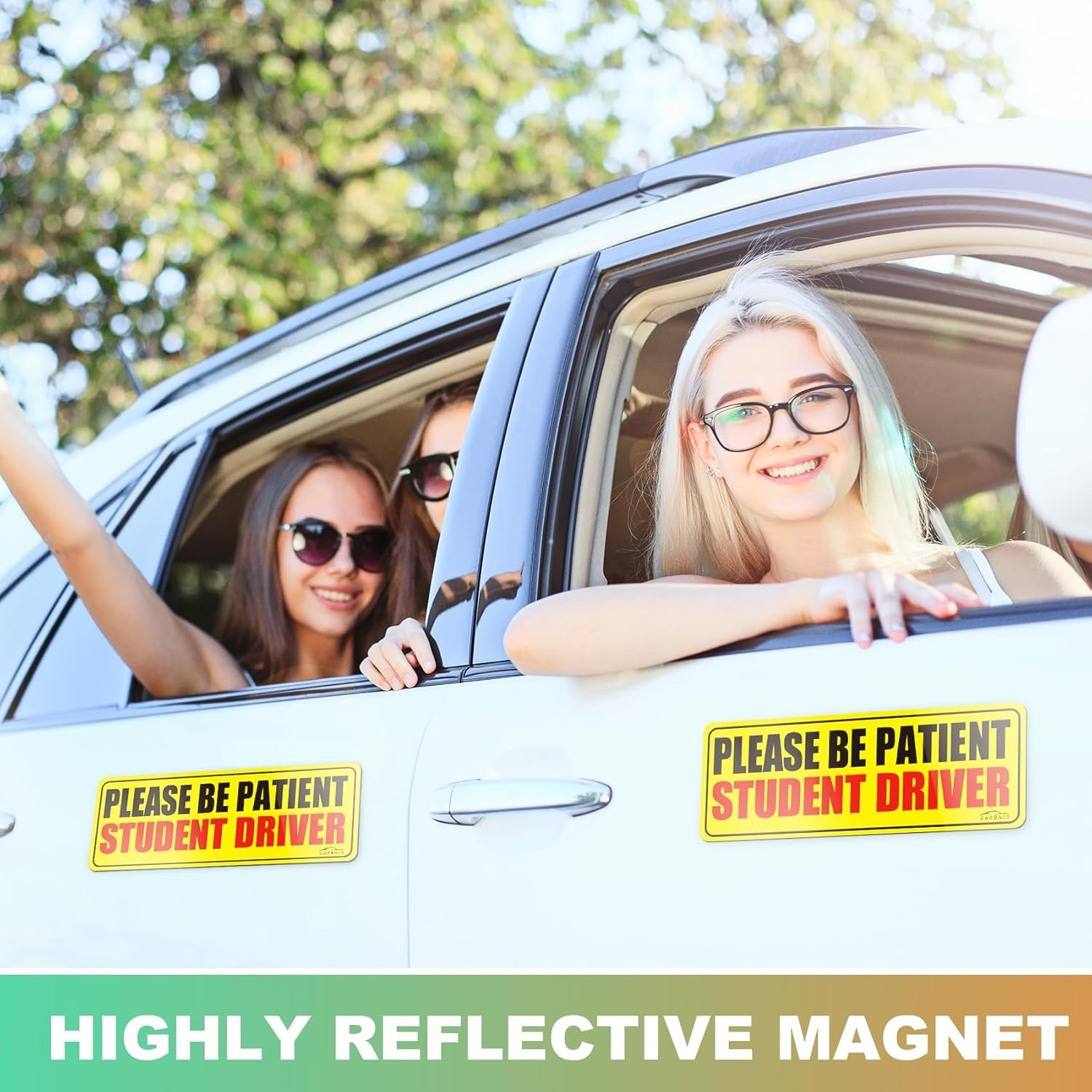 Upgraded Student Driver Magnet – Set of 3 for Enhanced Road Safety & Visibility
