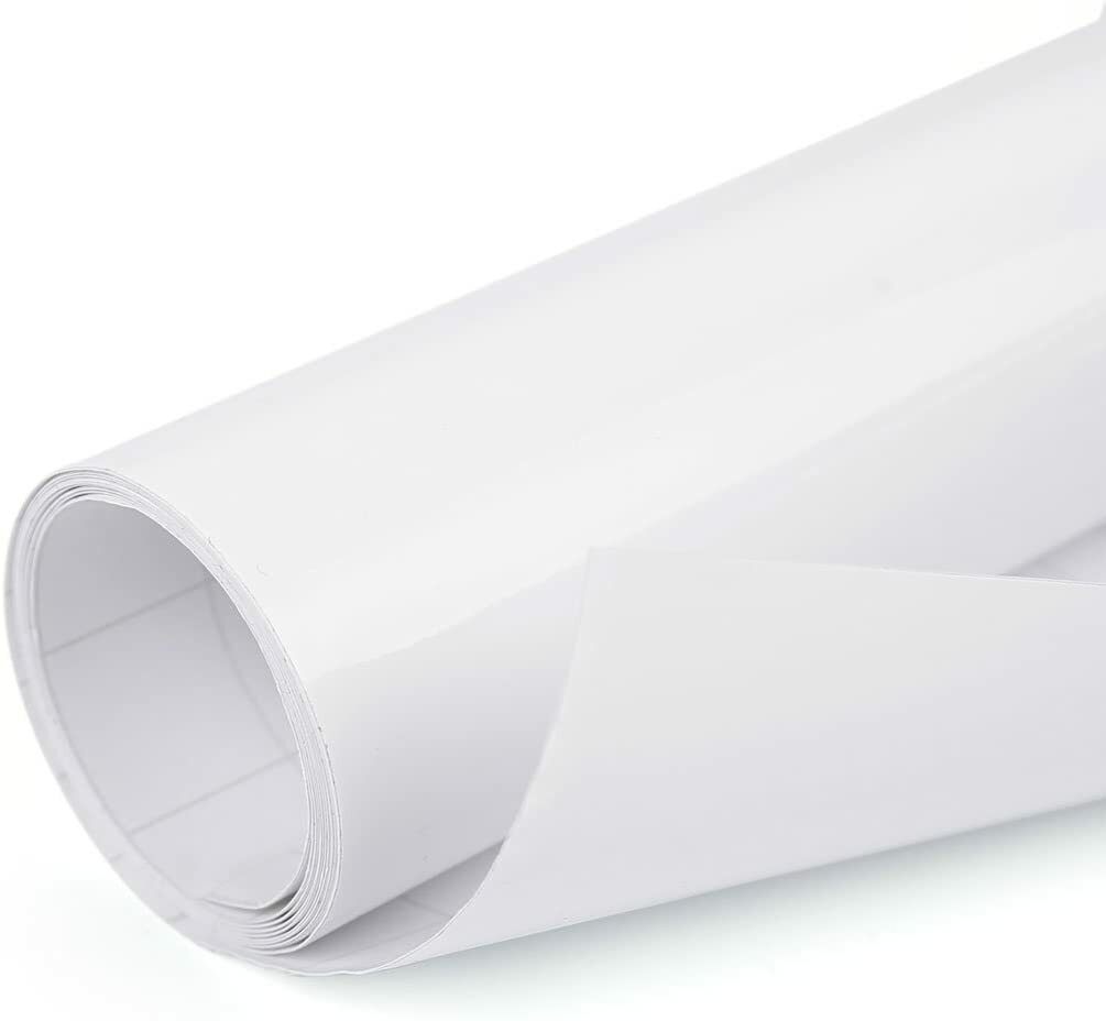 12″ x 60″ Gloss White Vinyl Film Wrap Sticker Decal Air Bubble Free 1ft x 5ft