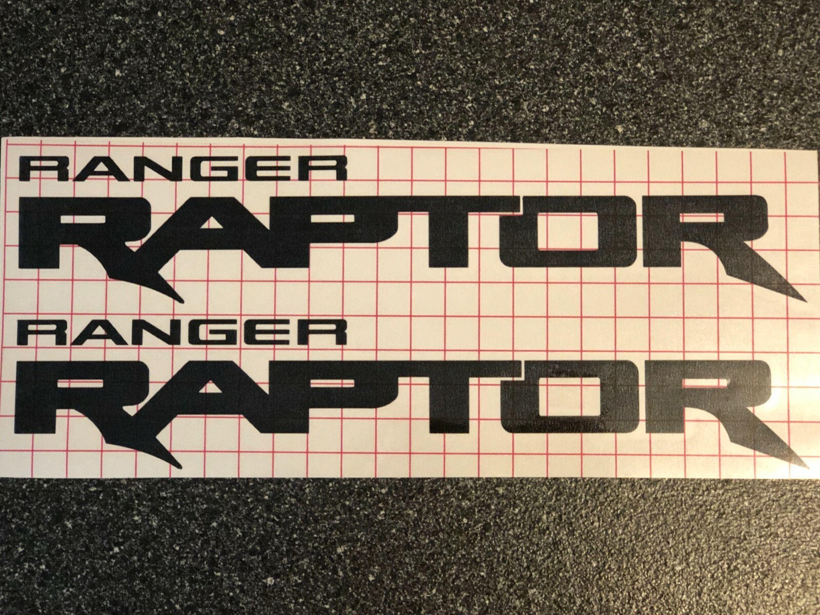 2x Ford Ranger Raptor Vinyl Decal Sticker Decal 12″ or 24″