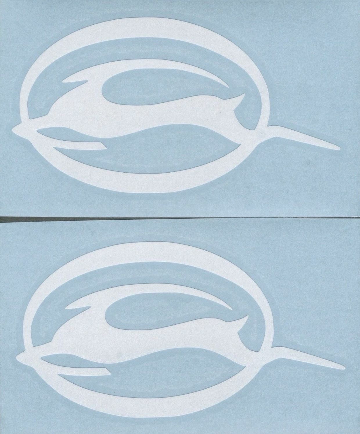 2 New IMPALA Chevy 6″ White Decals Stickers Toolbox Car Shows Window Decal