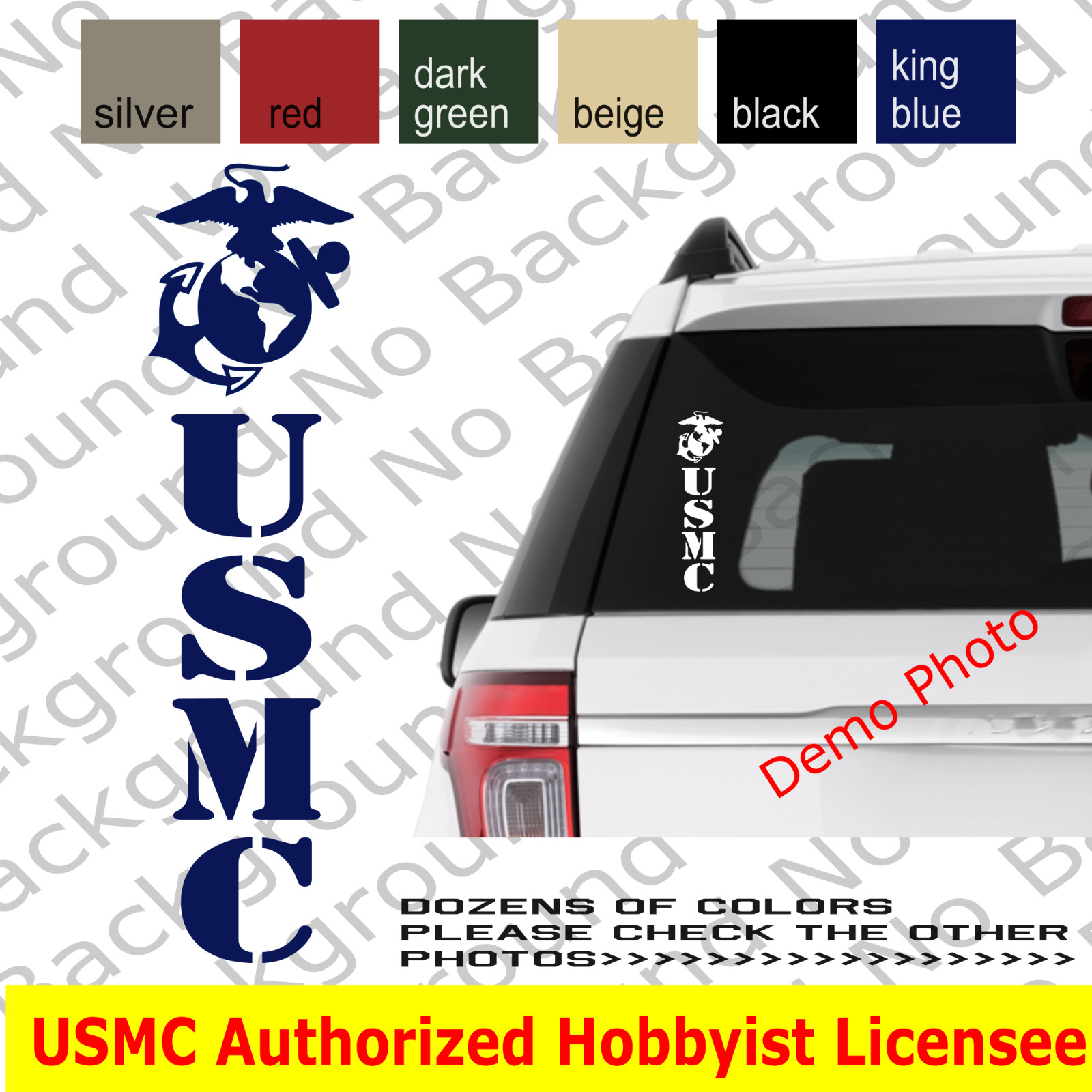 USMC EGA Marines Vinyl Die Cut Decal Sticker for Sempi Fi Veteran Retired AY060