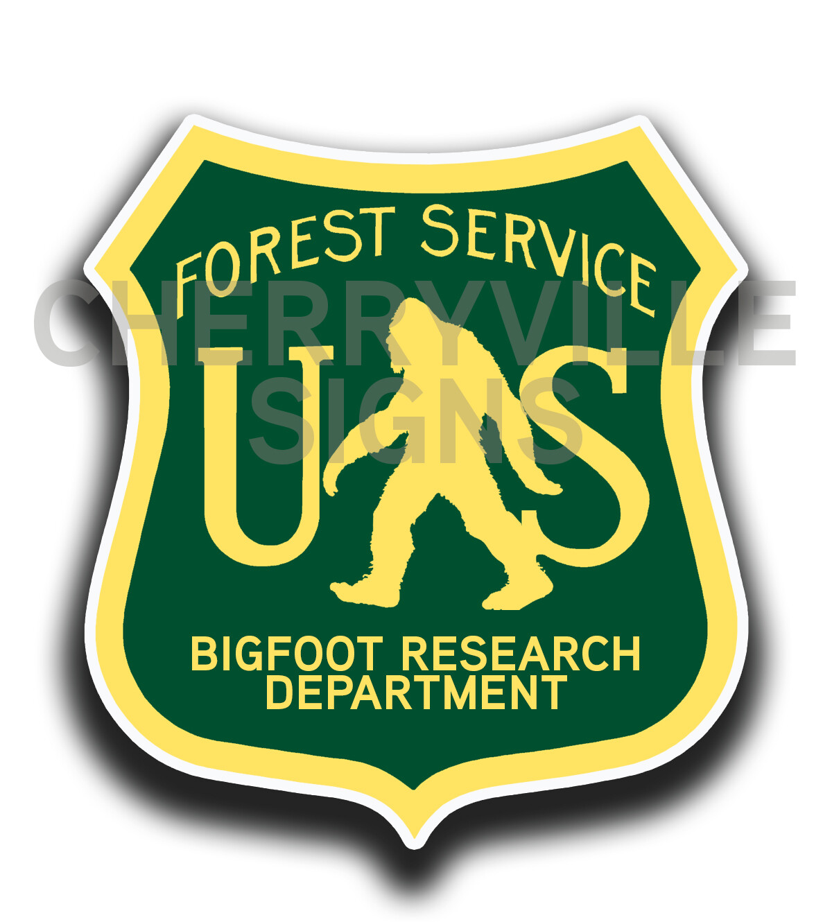 US Forest Service Bigfoot Department Sticker Decal Sasquatch Tumbler Camping