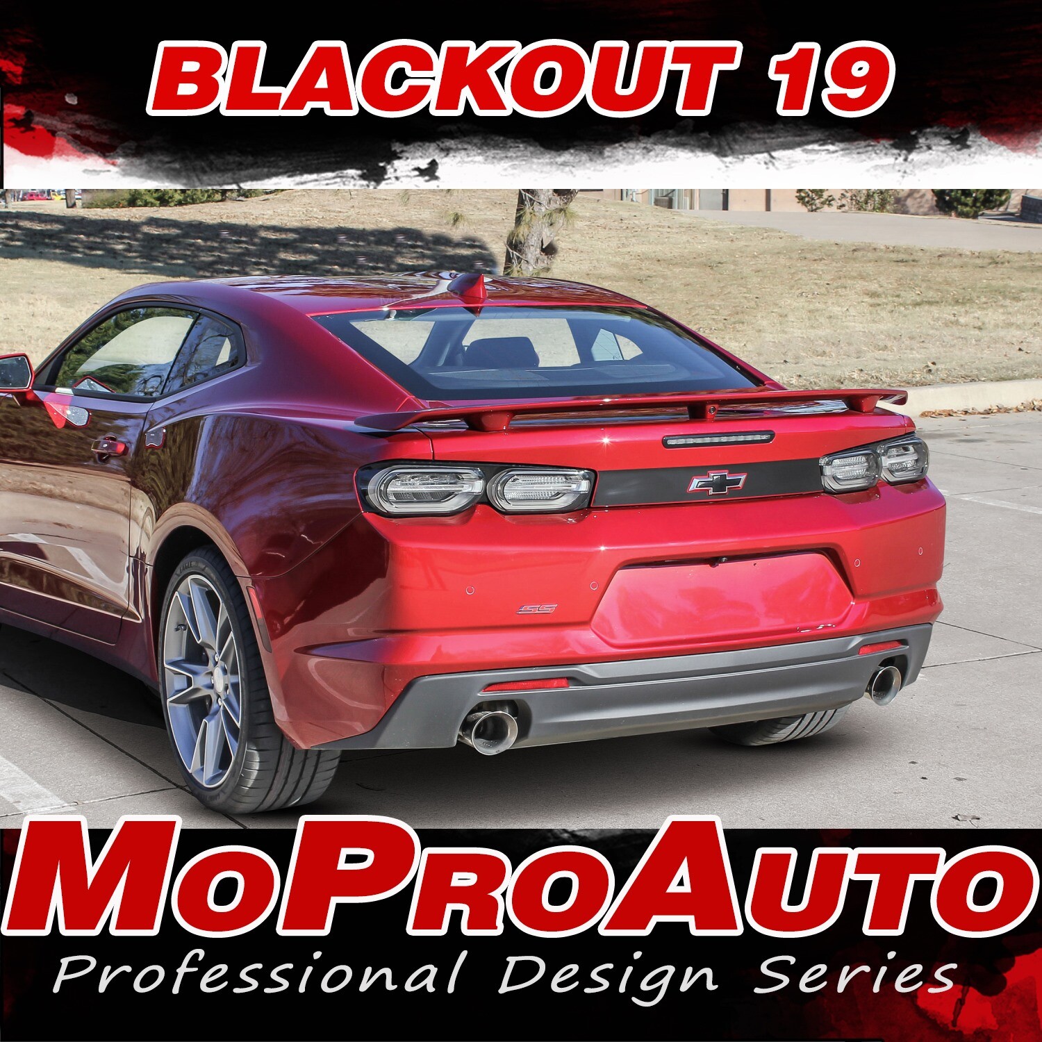 2019-2024 Chevy Camaro Rear Decklid Decal BLACKOUT Trunk Stripe 3M Graphics