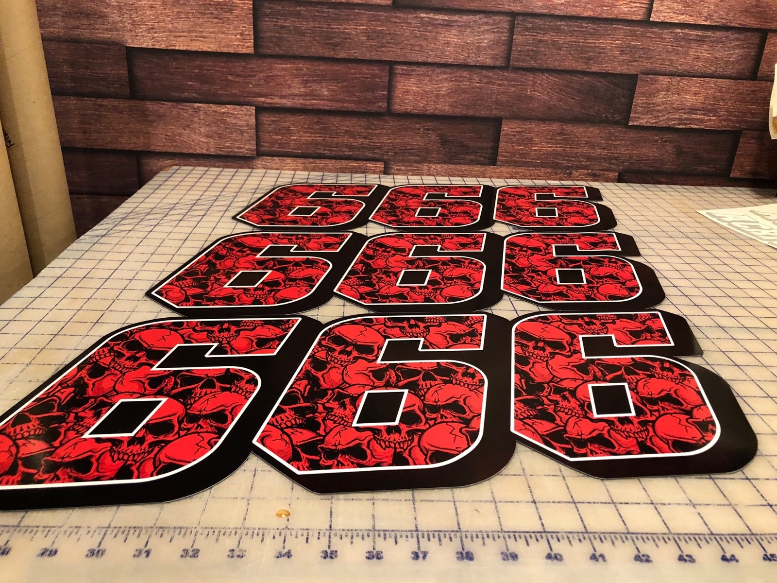 Racin Car Numbers Side Swipe Vinyl Decals Street Stock, Modified, Late Model