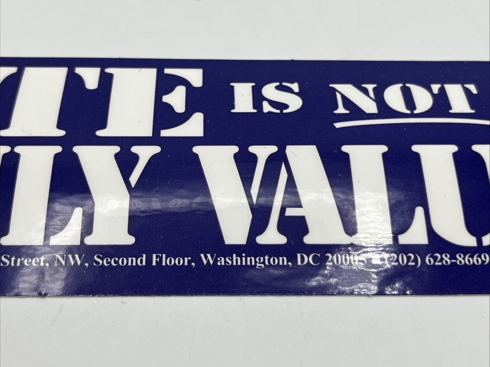 Hate is not a family value National Organization of Women Bumper Sticker 9″ x 3″