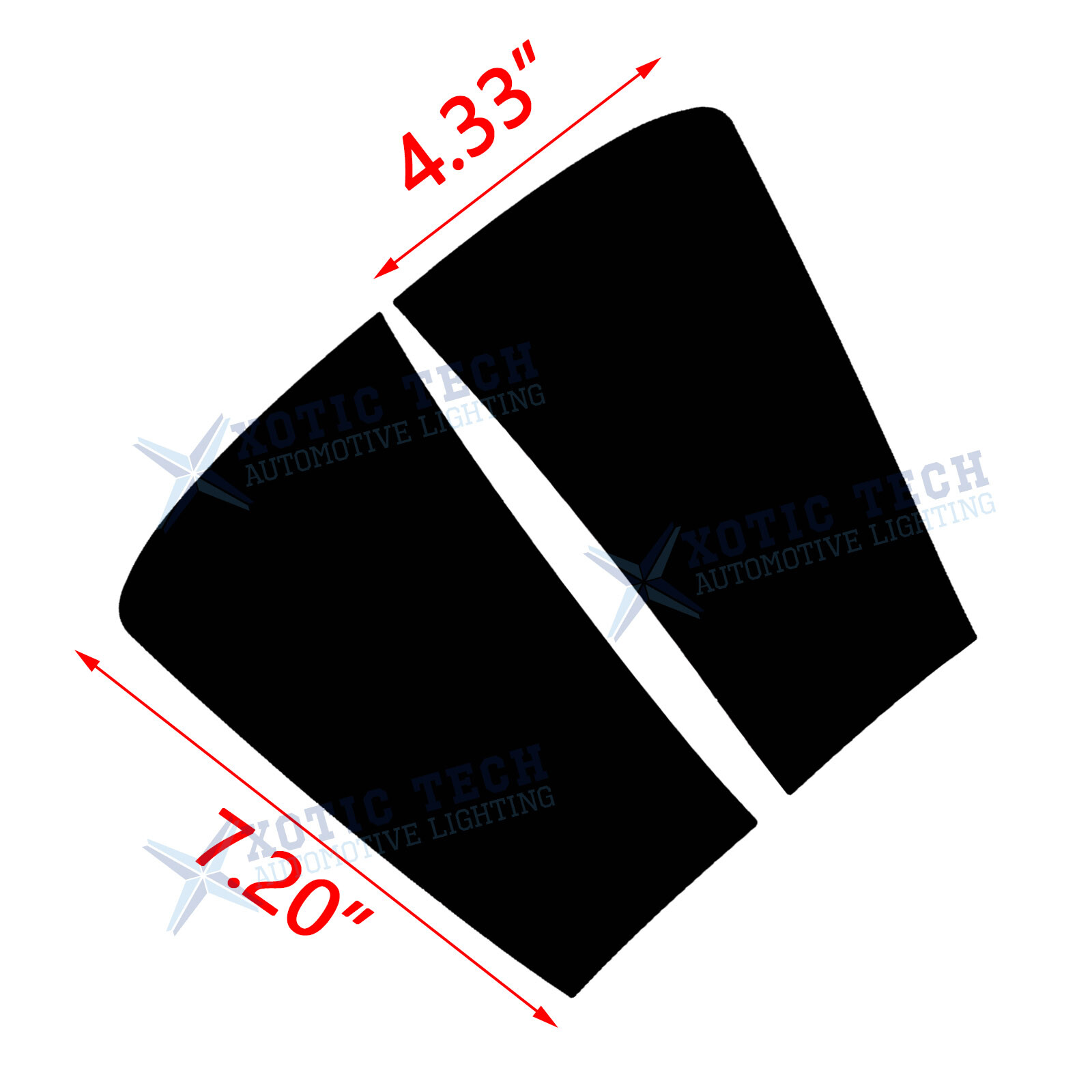 Side Fender Upper Air Vent Overlay Vinyl Sticker For WRX STI 2015-21 Matte Black