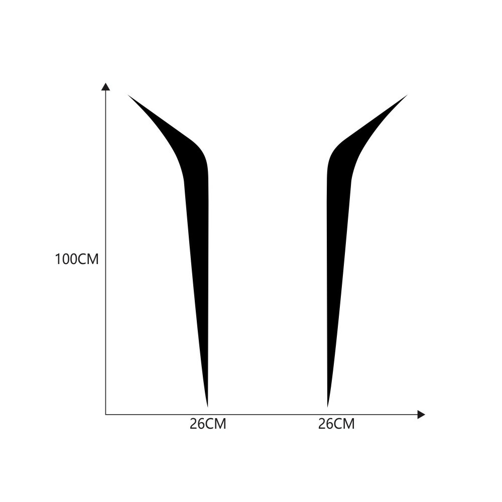 Hood Rally Racing Stripe Decal Vinyl Sticker DIY Self Adhesive Bonnet Decoration