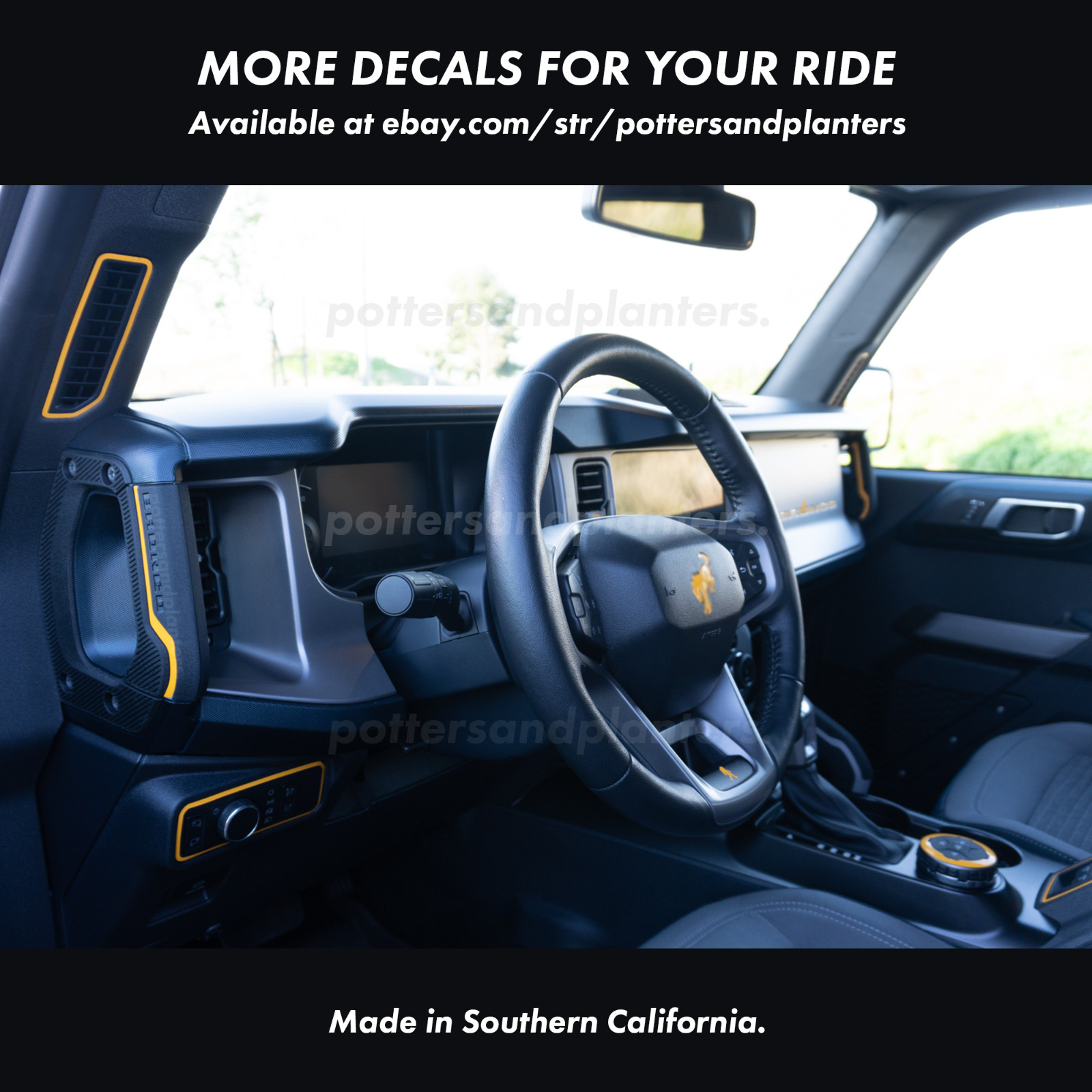 For Bronco Shifter Accent Color Vinyl Decal Stickers 2021 2022 2023 2024 2025