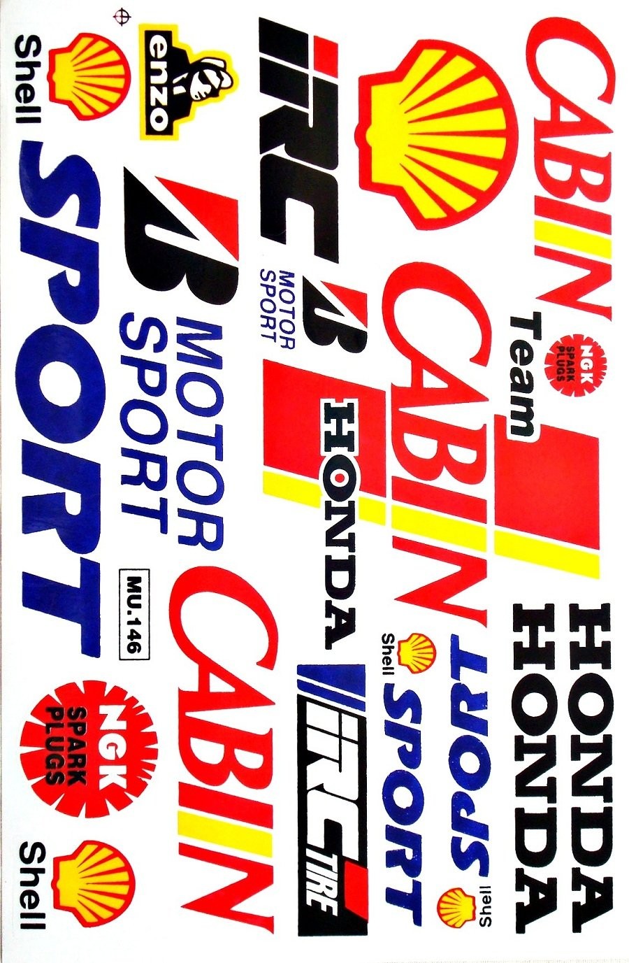 Dirt Bike Motorcycles Supercross Motocross ATV Lot 6 vinyl decals Multicolor