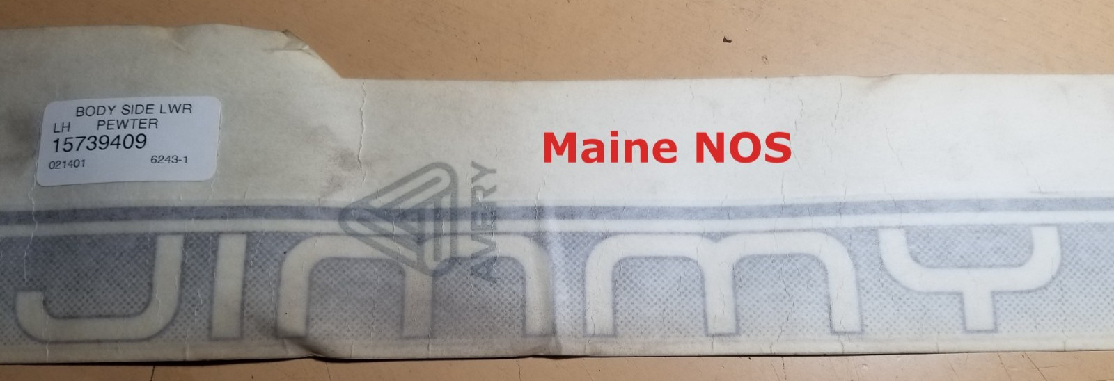 OEM GM 15739409 Stripe Kit 1998-99 GMC Jimmy
